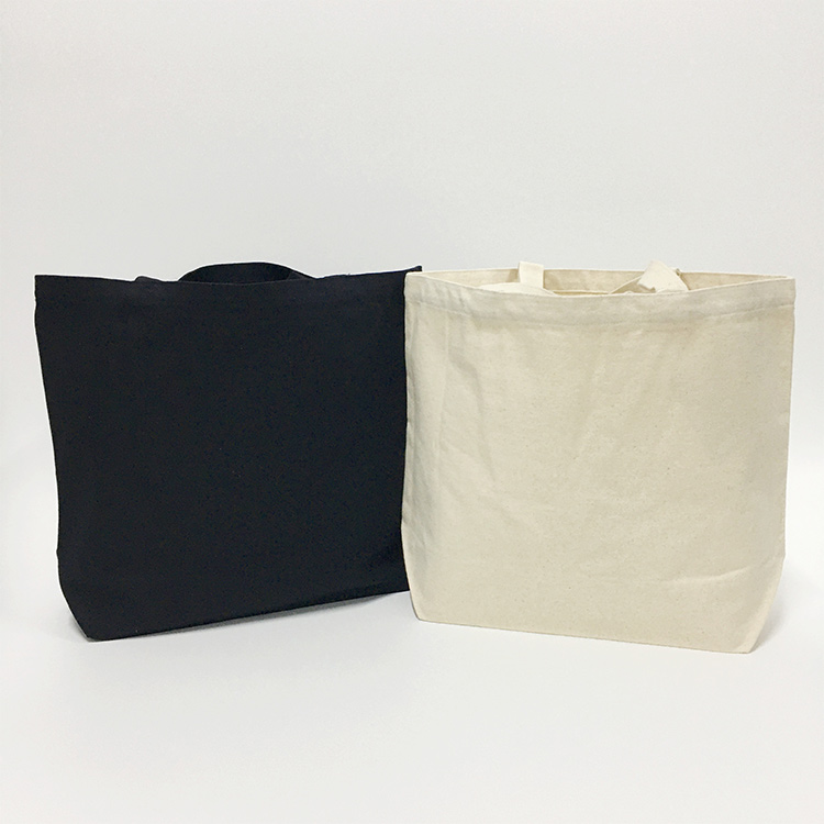 Basic Tote Canvas Shopping Bag Blank Plain Cotton Bags Customized For Promotion