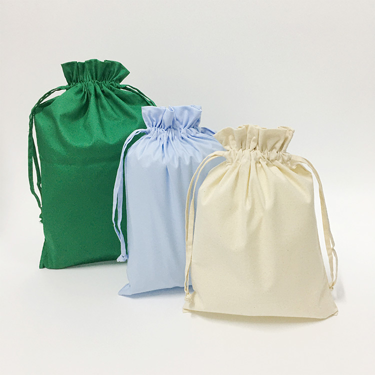 Large Capacity Cotton Draw String Bags Colored Shoe Dust Bag Custom