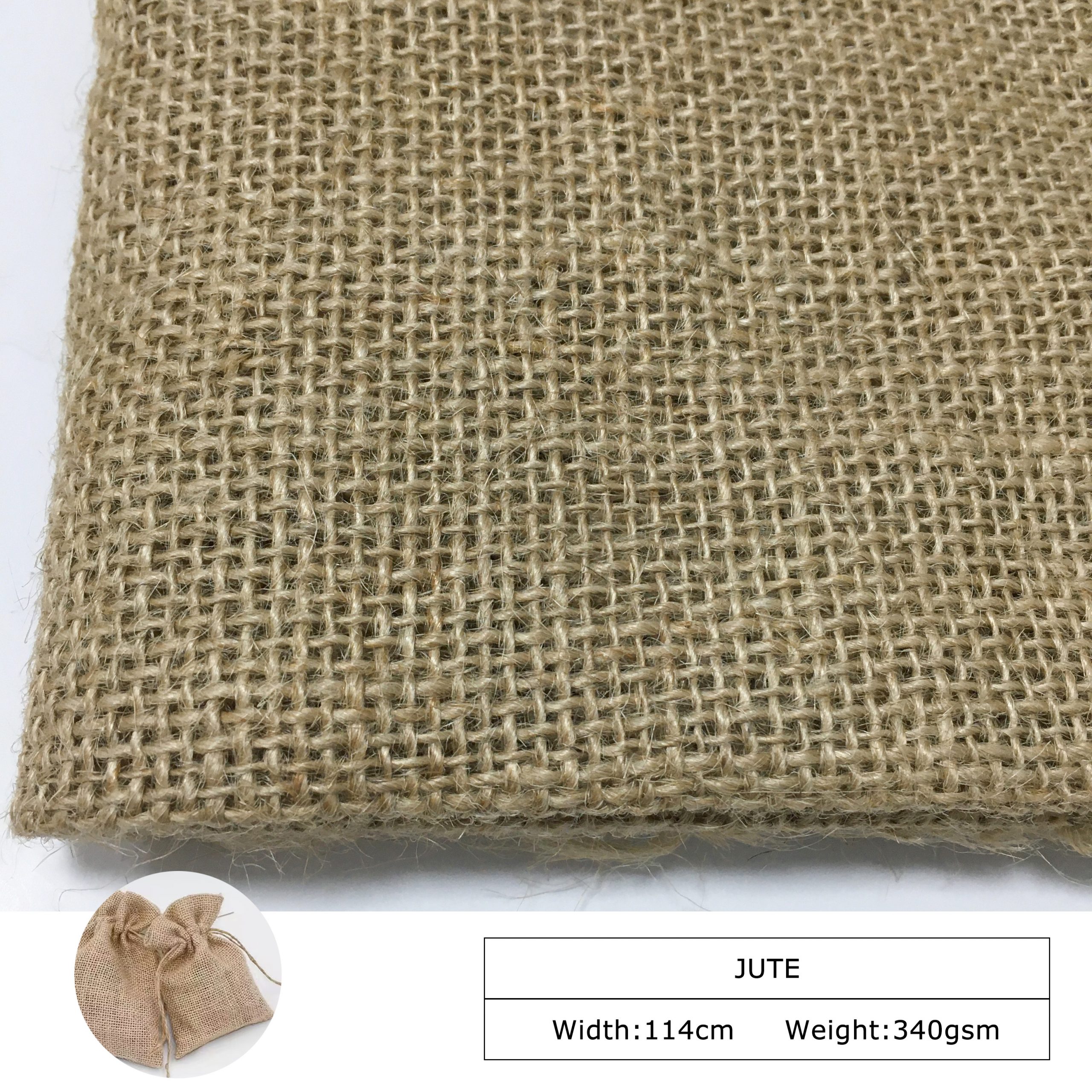 Jute Cloth Fabric Factory Sale for Packaging Bags Sacks Gift Bag Wholesale